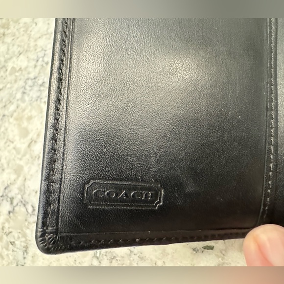 Coach Black Logo Canvas/Leather Billfold and credit card holder. - Picture 5 of 11